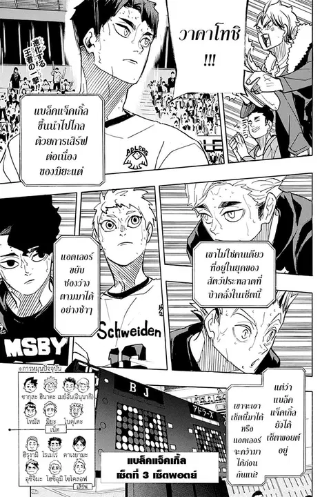 Haikyuu!! ตอนที่ 396 — หน้า 3 จาก 18