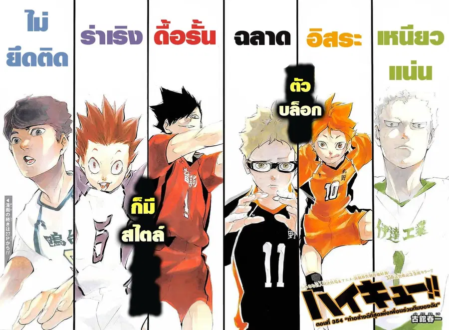 Haikyuu!! ตอนที่ 354 — หน้า 3 จาก 23